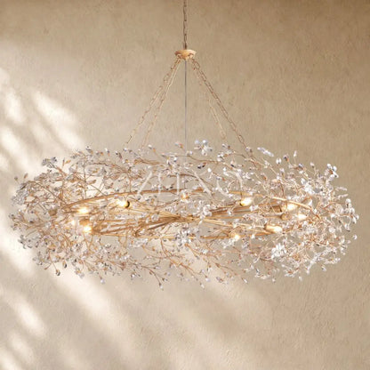 Fiory Crown Crystal Branch Chandelier - Zelno