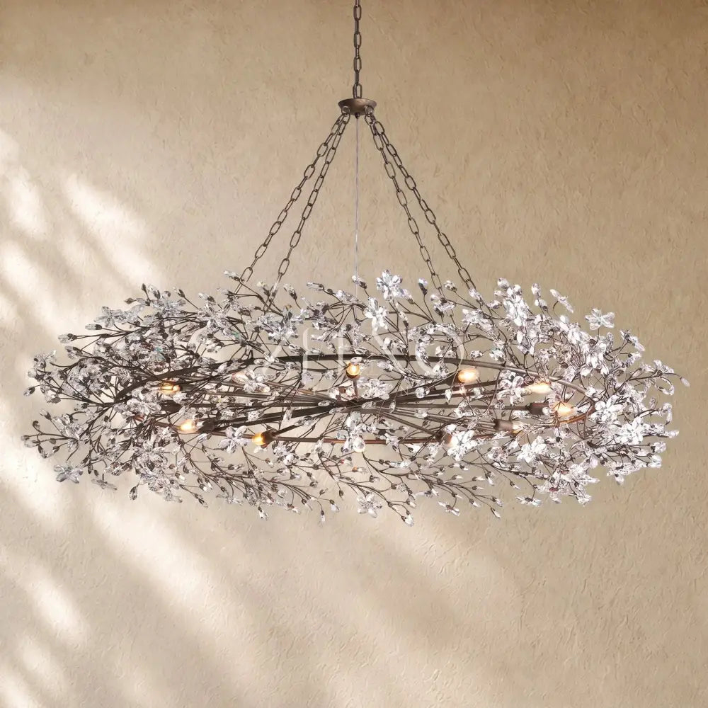Fiory Crown Crystal Branch Chandelier - Zelno