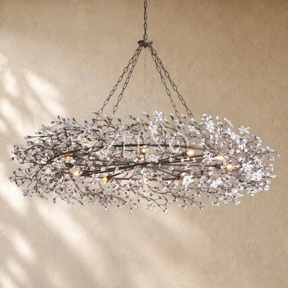 Fiory Crown Crystal Branch Chandelier - Zelno