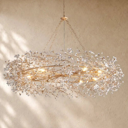 Fiory Crown Crystal Branch Chandelier - Zelno