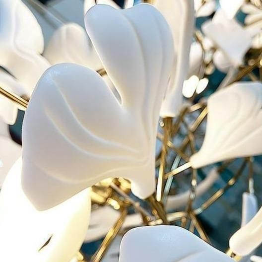 Fleur-de-lis Ceramic Branch Chandelier - Zelno Lighting