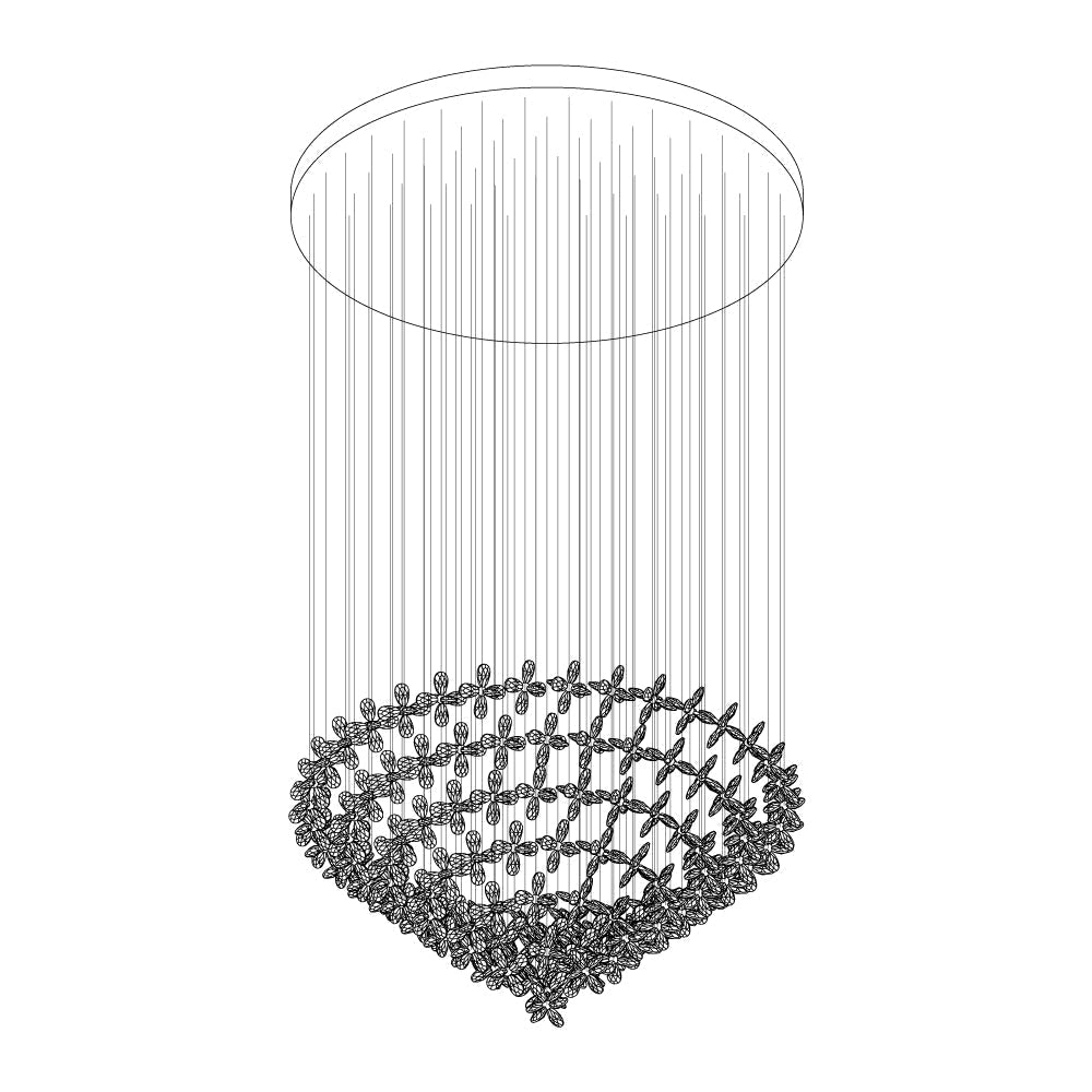 Floating Butterfly Chandelier - Zelno Lighting