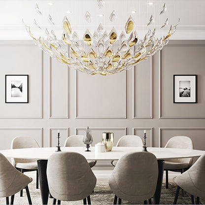 Floating Leaves Chandelier - Zelno Lighting