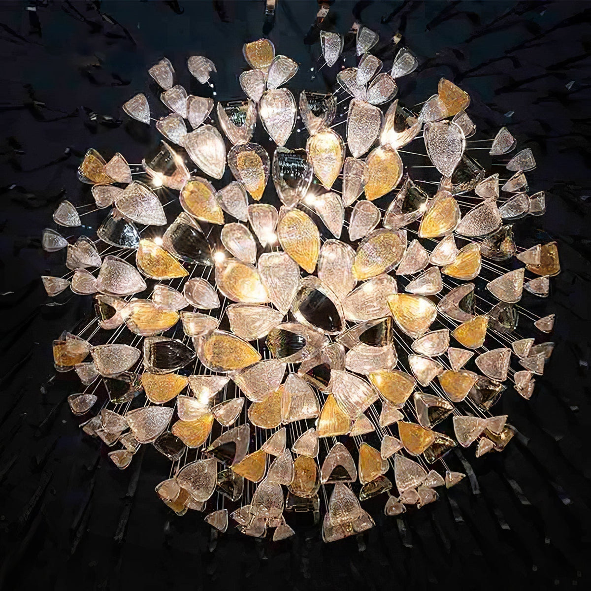 Floating Leaves Chandelier - Zelno Lighting
