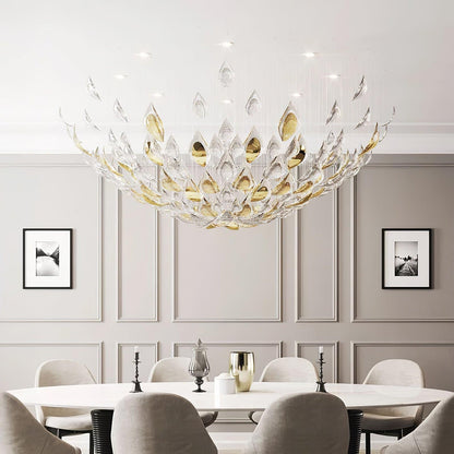 Floating Leaves Chandelier - Zelno Lighting