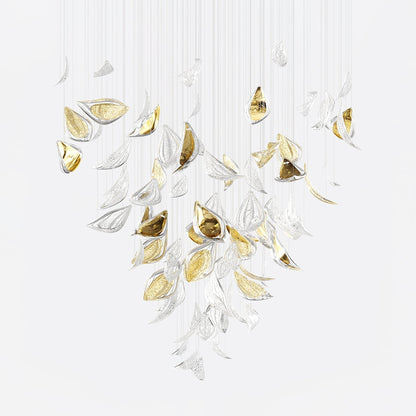 Floating Leaves Chandelier - Zelno Lighting