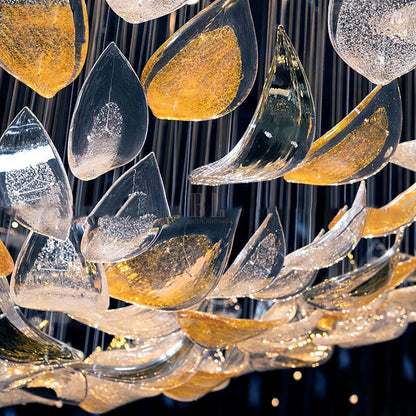 Floating Leaves Chandelier - Zelno Lighting