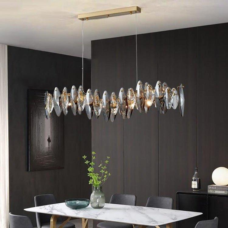 Flor Linear Chandelier for Dining Room - Zelno Lighting
