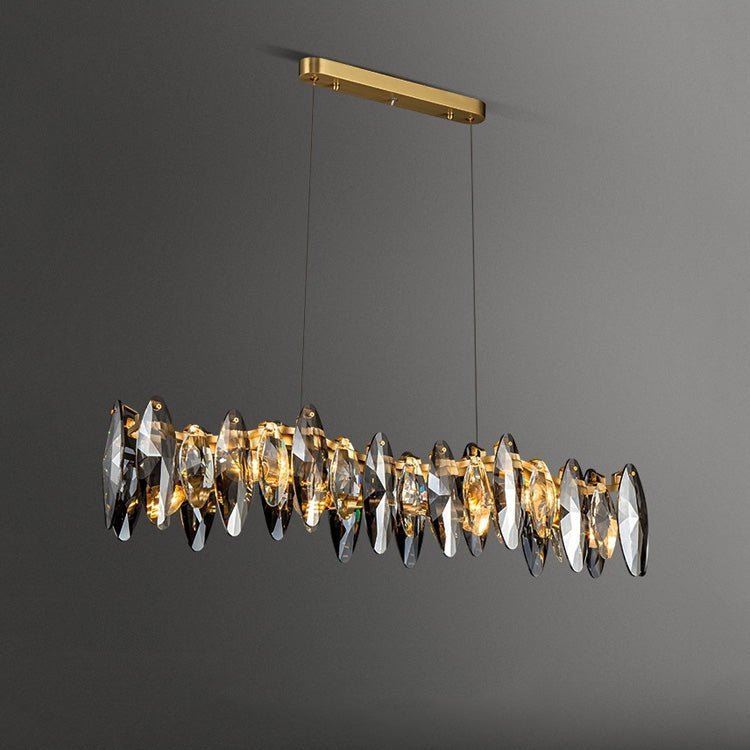Flor Linear Chandelier for Dining Room - Zelno Lighting