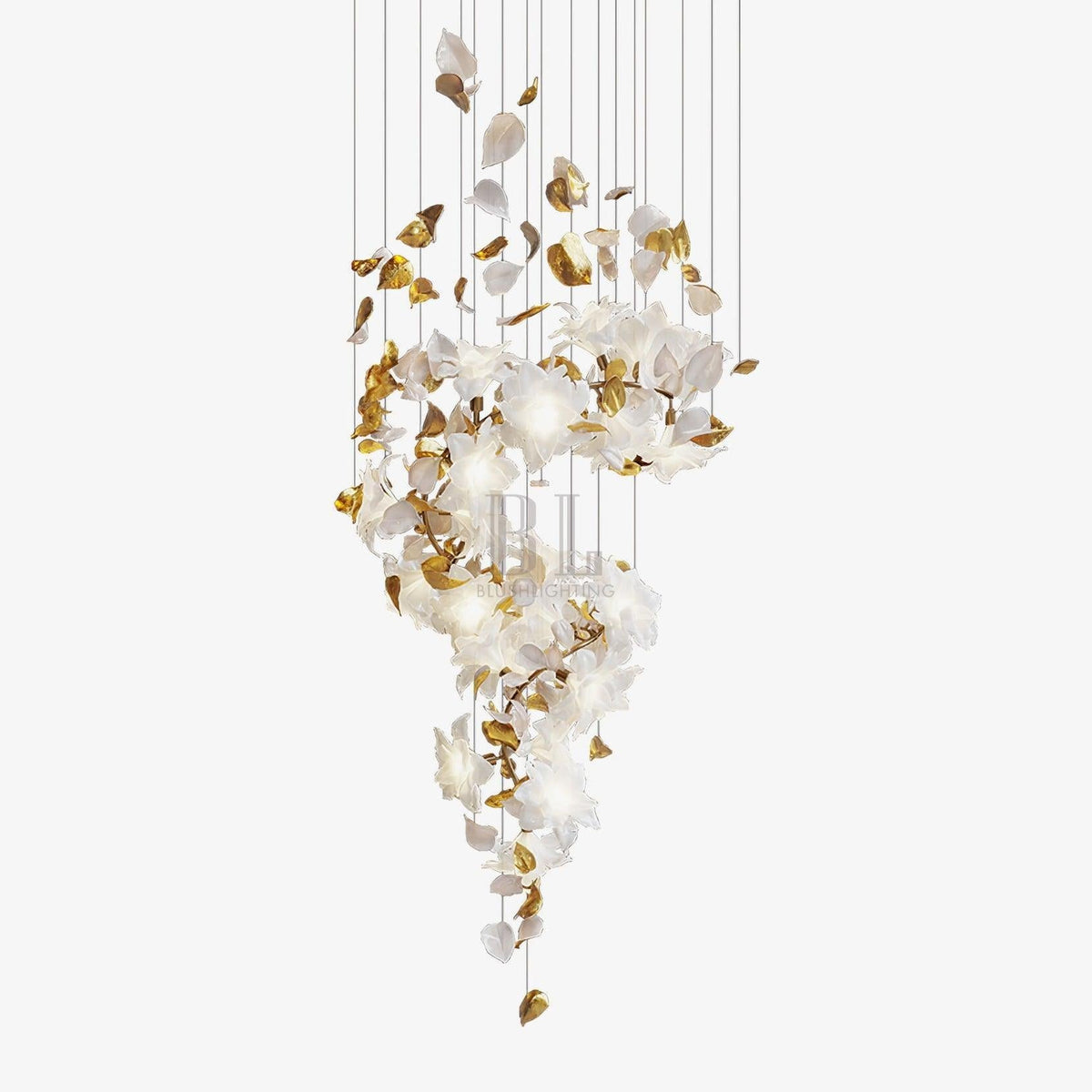 Flying Flowers Fluttering Chandelier - Zelno Lighting