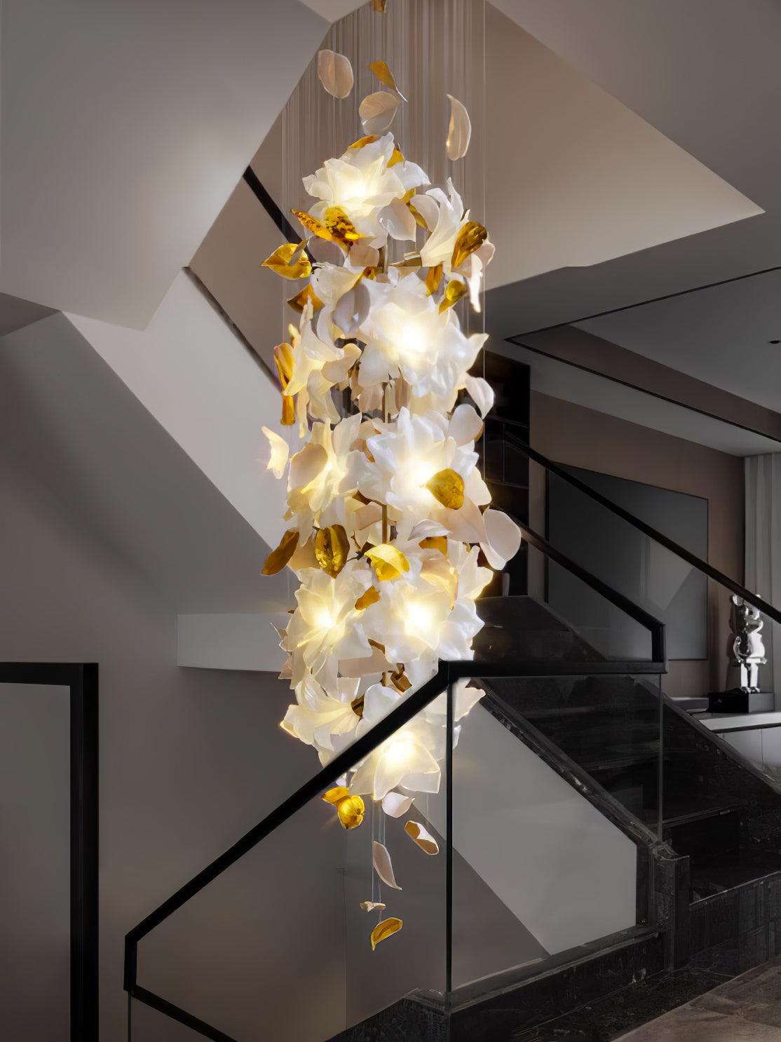 Flying Flowers Fluttering Chandelier - Zelno Lighting