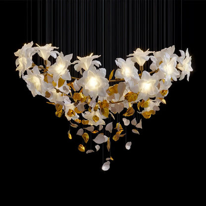 Flying Flowers Fluttering Chandelier - Zelno Lighting