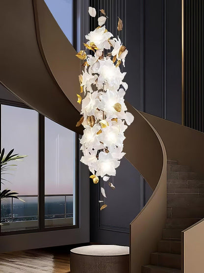 Flying Flowers Fluttering Chandelier - Zelno Lighting