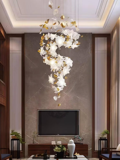 Flying Flowers Fluttering Chandelier - Zelno Lighting