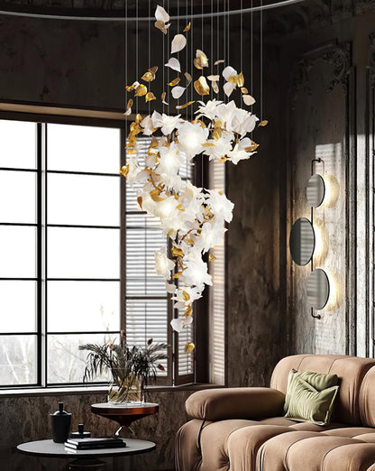 Flying Flowers Fluttering Chandelier - Zelno Lighting