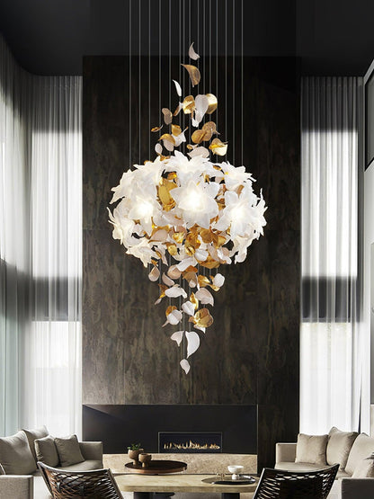 Flying Flowers Fluttering Chandelier - Zelno Lighting