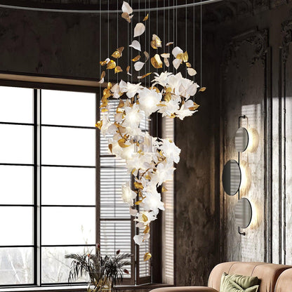 Flying Flowers Fluttering Chandelier - Zelno Lighting