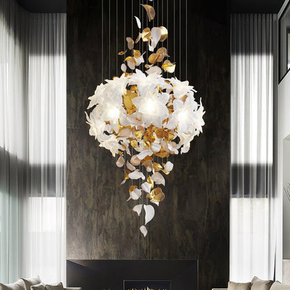 Flying Flowers Fluttering Chandelier - Zelno Lighting
