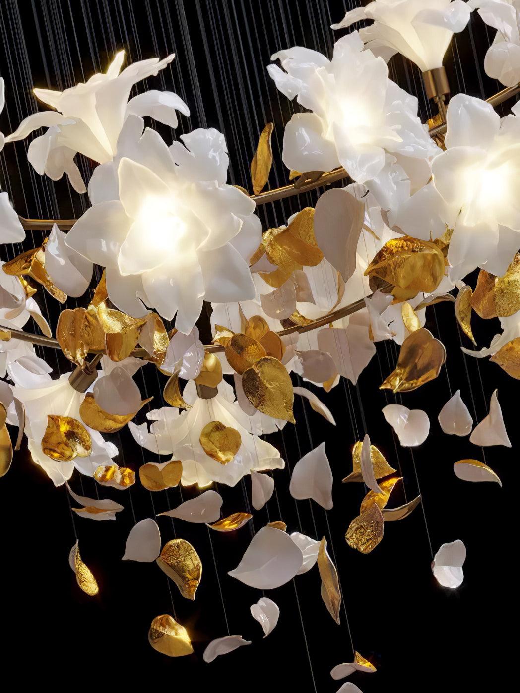 Flying Flowers Fluttering Chandelier - Zelno Lighting