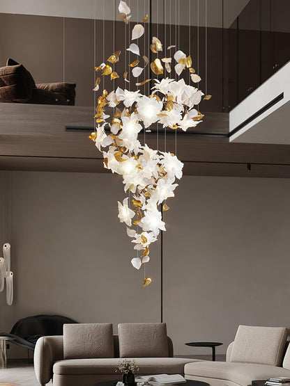 Flying Flowers Fluttering Chandelier - Zelno Lighting