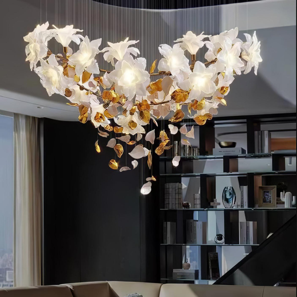 Flying Flowers Fluttering Chandelier - Zelno Lighting