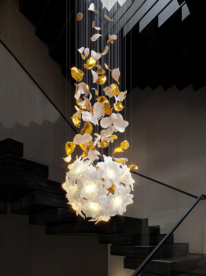 Flying Flowers Fluttering Chandelier - Zelno Lighting