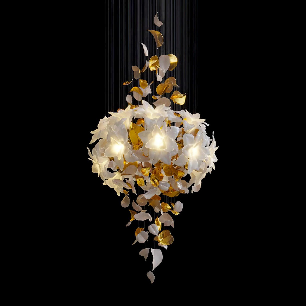 Flying Flowers Fluttering Chandelier - Zelno Lighting