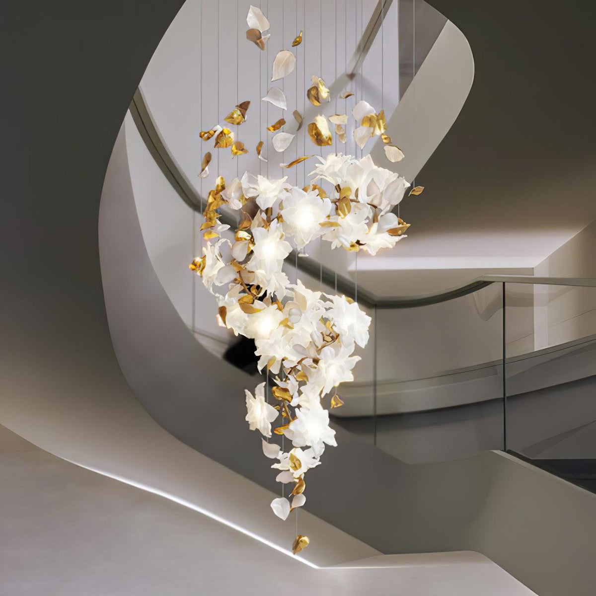 Flying Flowers Fluttering Chandelier - Zelno Lighting