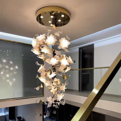 Flying Flowers Fluttering Chandelier - Zelno Lighting