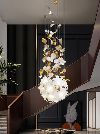 Flying Flowers Fluttering Chandelier - Zelno Lighting