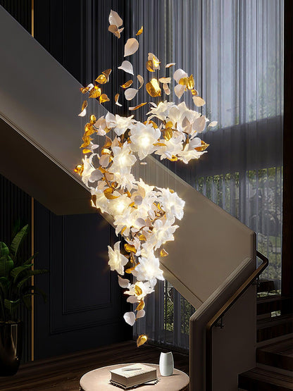 Flying Flowers Fluttering Chandelier - Zelno Lighting