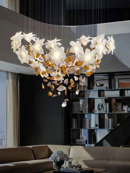 Flying Flowers Fluttering Chandelier - Zelno Lighting