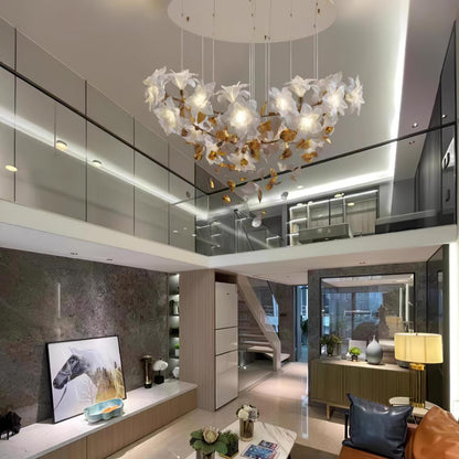 Flying Flowers Fluttering Chandelier - Zelno Lighting