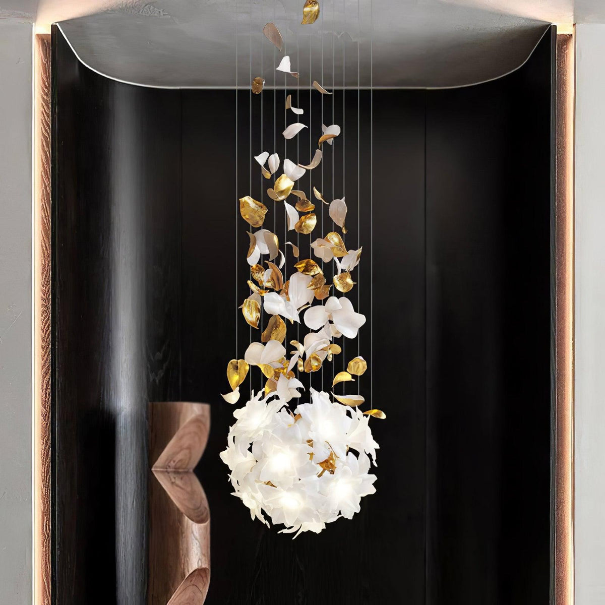 Flying Flowers Fluttering Chandelier - Zelno Lighting