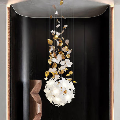 Flying Flowers Fluttering Chandelier - Zelno Lighting