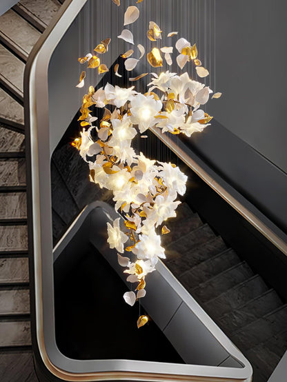 Flying Flowers Fluttering Chandelier - Zelno Lighting