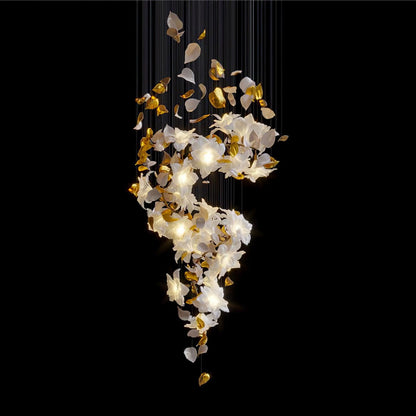Flying Flowers Fluttering Chandelier - Zelno Lighting