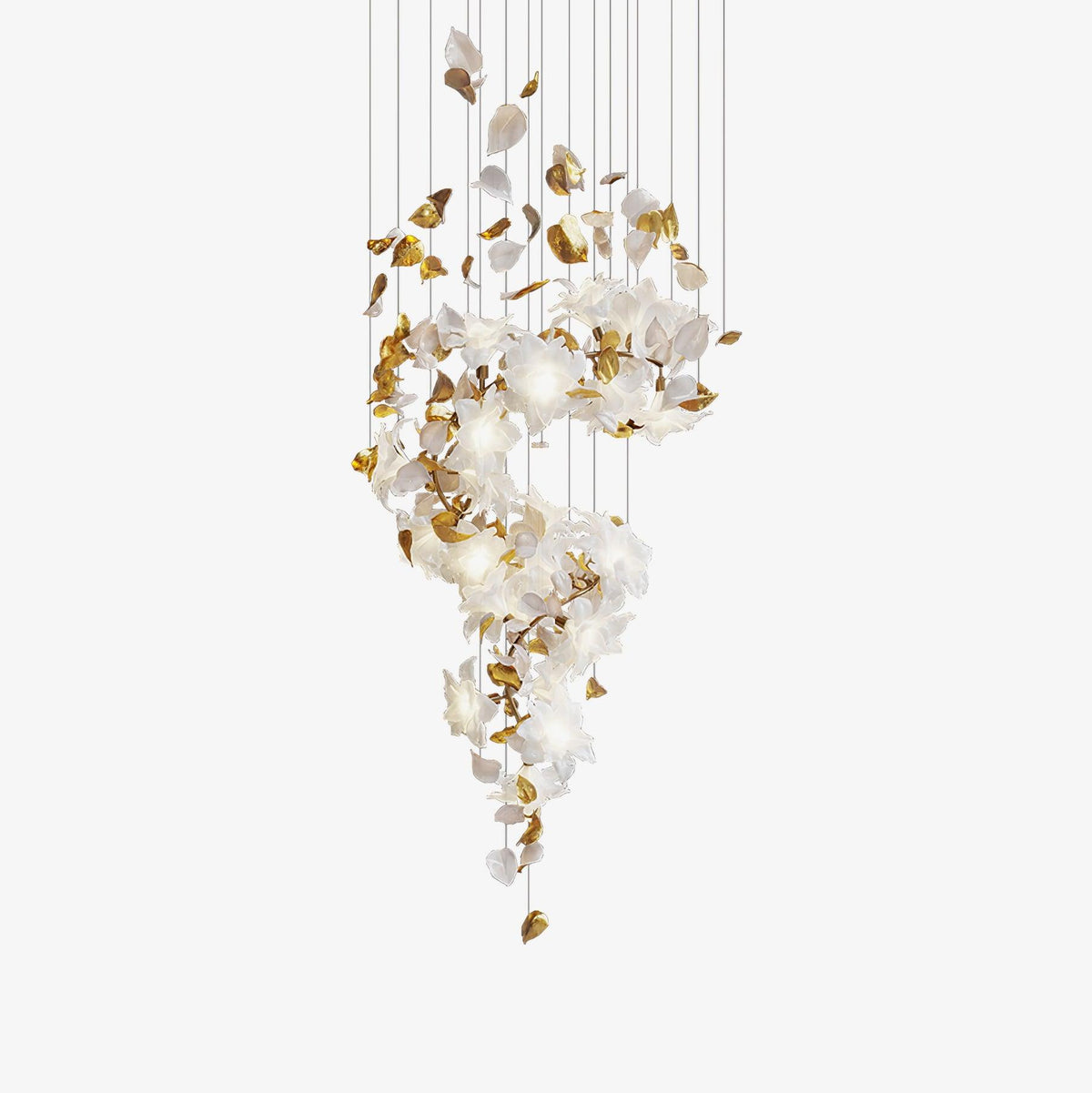 Flying Flowers Fluttering Chandelier - Zelno Lighting