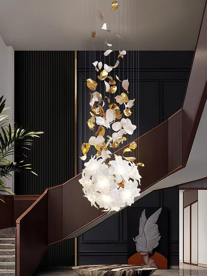 Flying Flowers Fluttering Chandelier - Zelno Lighting