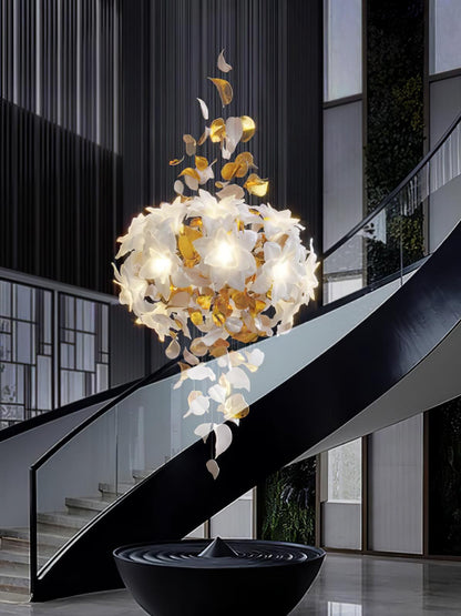Flying Flowers Fluttering Chandelier - Zelno Lighting