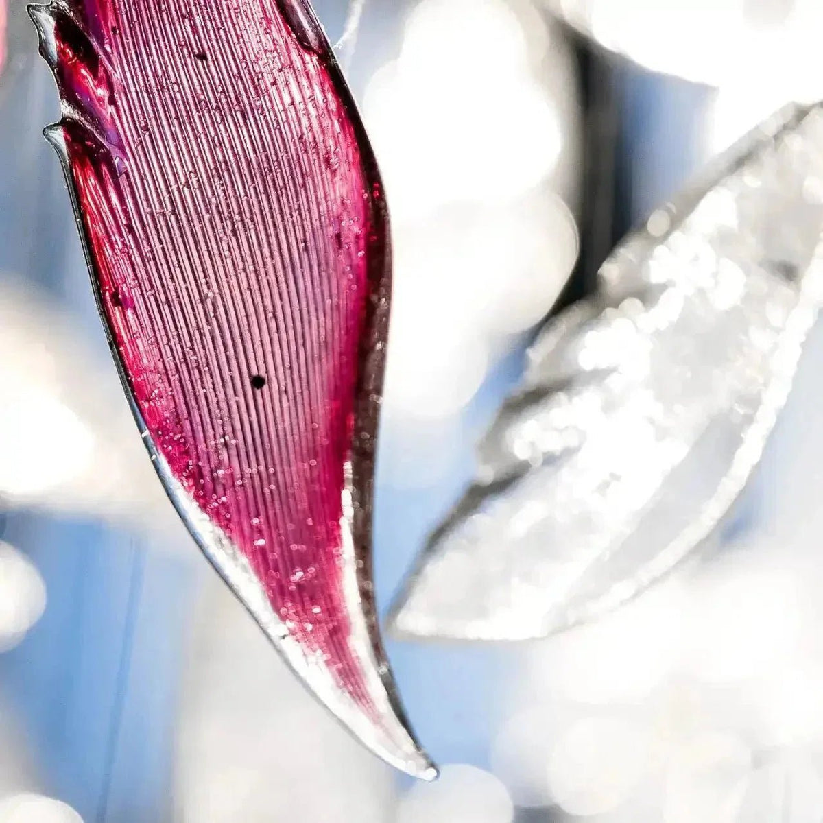 Flying Glass Feather Chandelier - Zelno Lighting