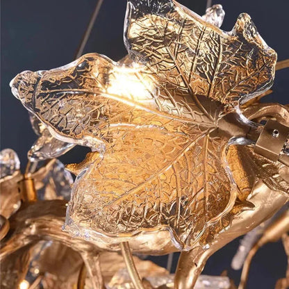 Folio Branch Brass Chandelier - Zelno Lighting