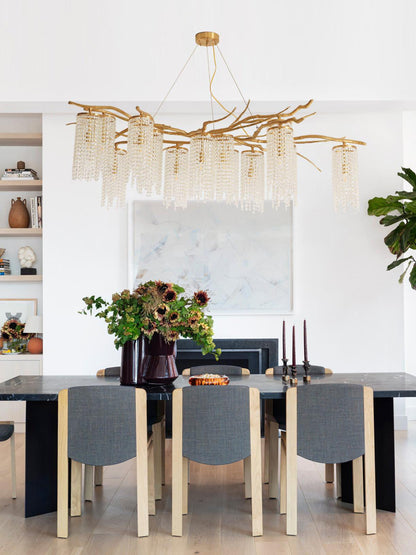 Forest Dawn Brass Branch Chandelier - Zelno Lighting