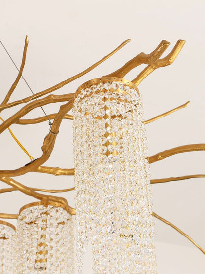 Forest Dawn Brass Branch Chandelier - Zelno Lighting