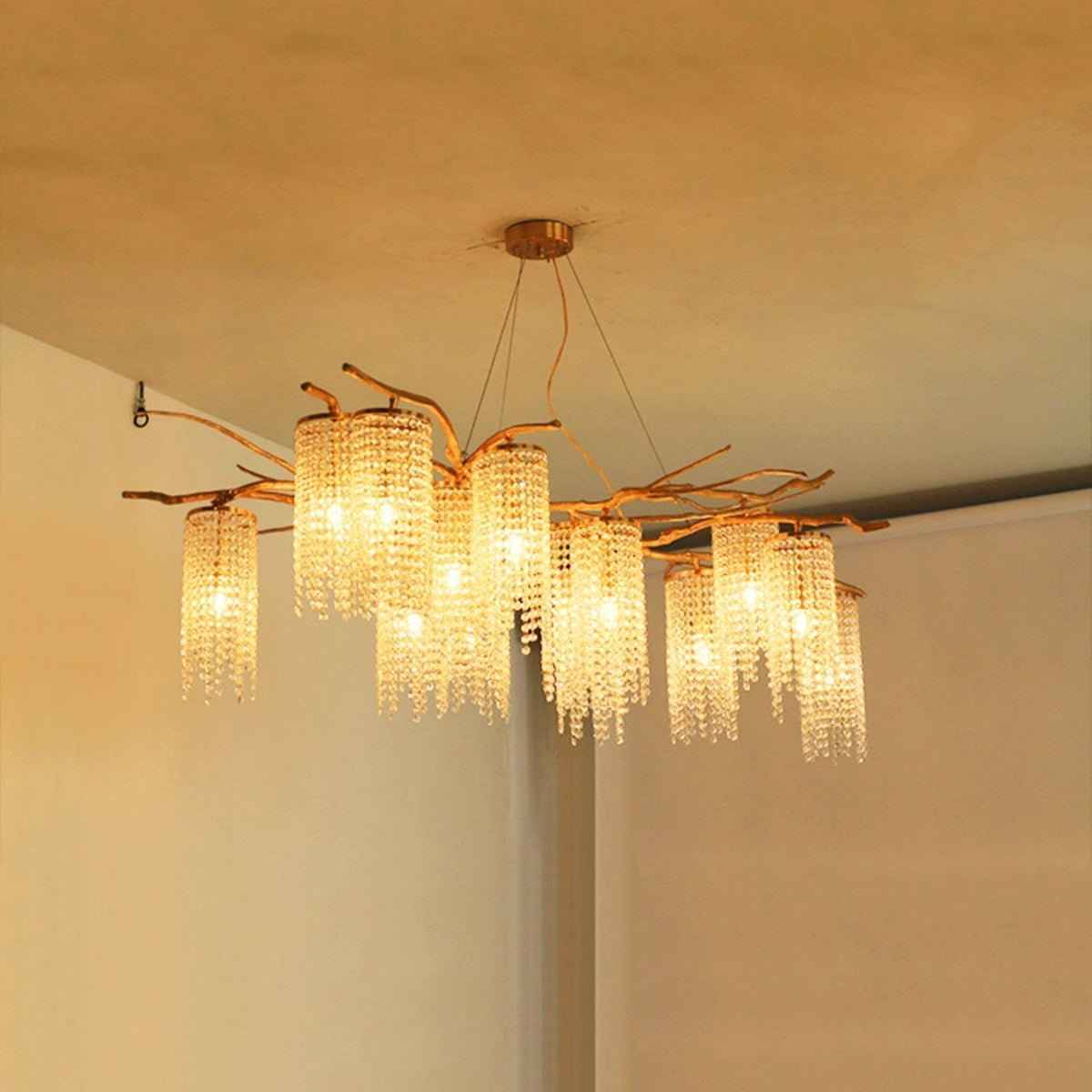 Forest Dawn Brass Branch Chandelier - Zelno Lighting