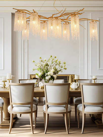 Forest Dawn Brass Branch Chandelier - Zelno Lighting