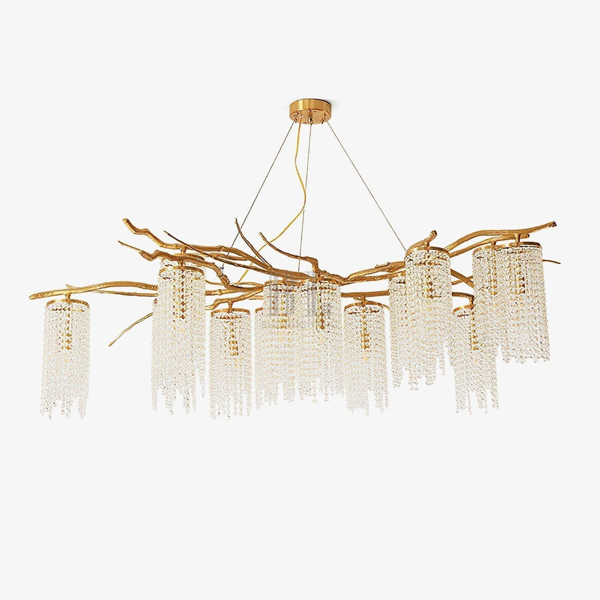 Forest Dawn Brass Branch Chandelier - Zelno Lighting