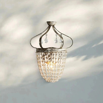 Fotini Iron Wall Sconce in Silver Clay - Zelno Lighting