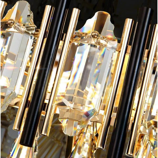 Foyer 3 Layers Extra Large Crystal Chandelier for Living Room Staircase Ceiling Lighting Fixture - Zelno Lighting