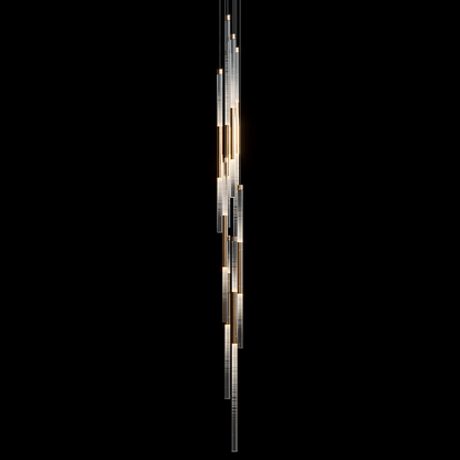 Frosted Tube Cluster Chandelier - Zelno Lighting